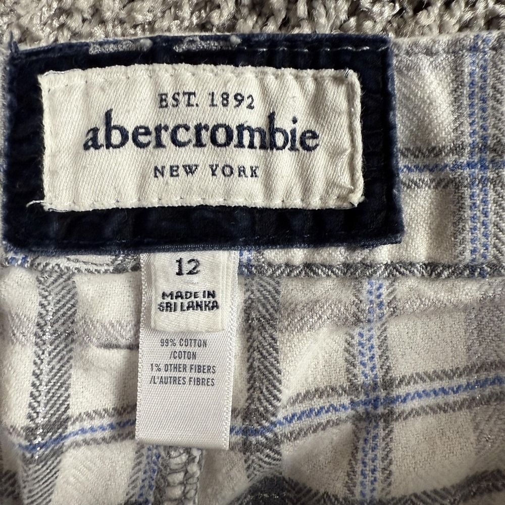 VTG Abercrombie Girls Bermuda Shorts Size 12 Y2K Cotton Preppy Old Money 2000s - Picture 3 of 9